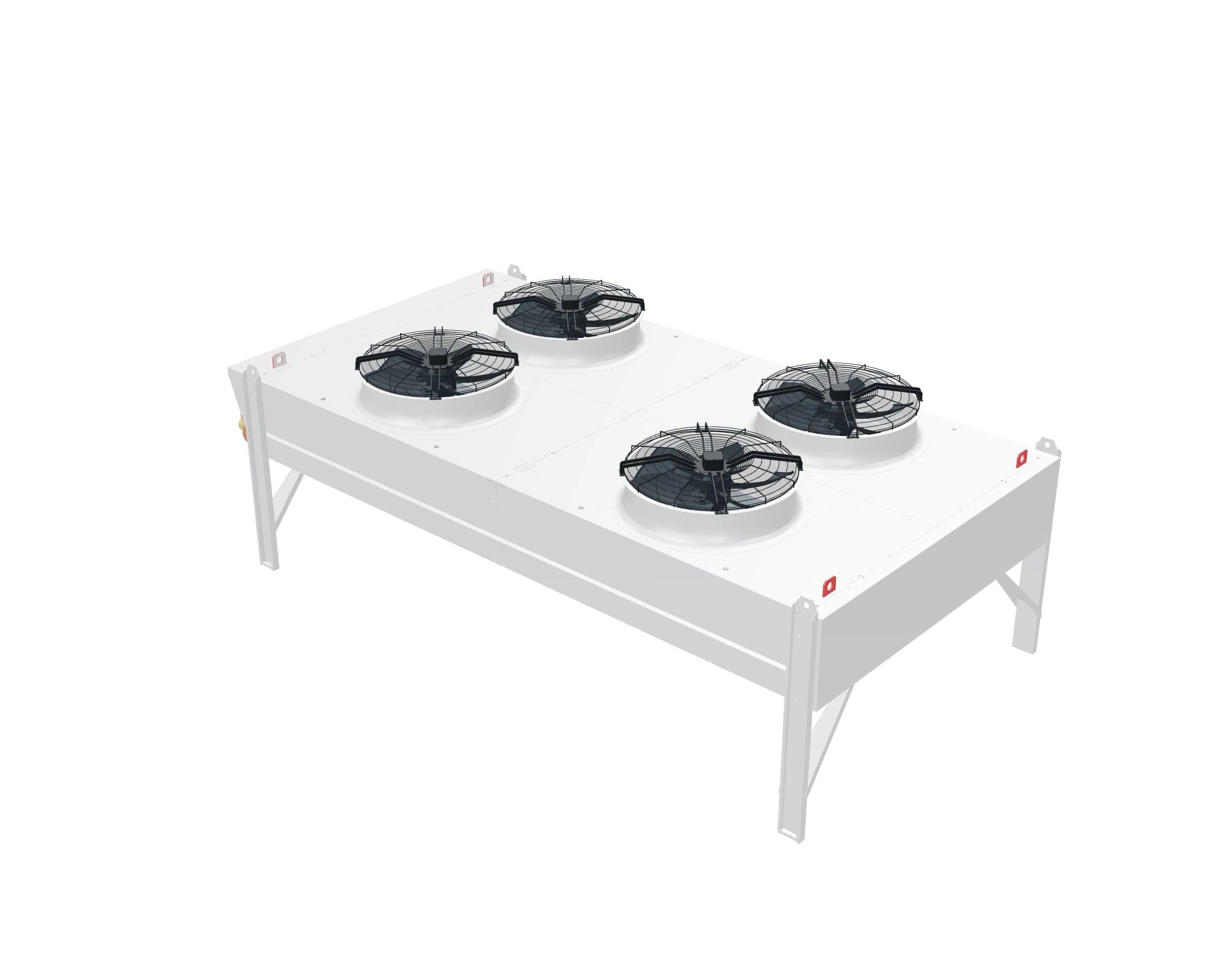 Buitenunit met axiale ventilatoren